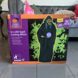 6ft LED Spell Casting Witch