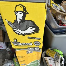 Titebond Subfloor adhesive, And 3 Boxes Of Liquid Nails 