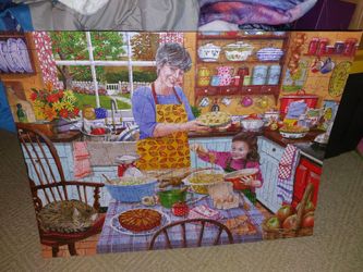 "Grandma's kitchen apple crumble"