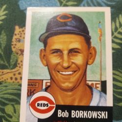 1953 Topps Bob Borkowski Baseball Card 
