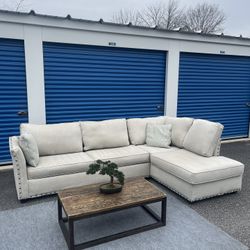 Light Gray 2 Piece Sectional