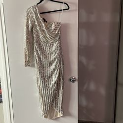 Lulu’s Silver Sequin Dress 