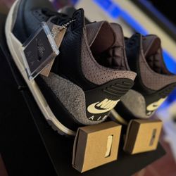 JORDAN 3  A MA MANIERE WMNS “ WHILE YOU WERE SLEEPING “ Size 11.5 w / 10 M 