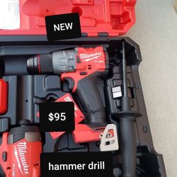 new Milwaukee hammer drill only $95 