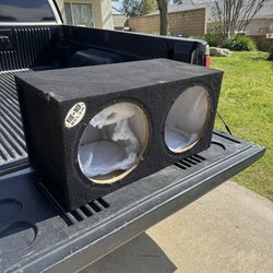 2 12”  Subwoofer box