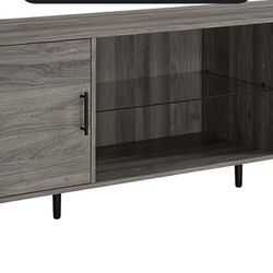 60” Gray TV Console – Excellent Condition