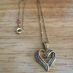 Heart Neckless With Diamonds