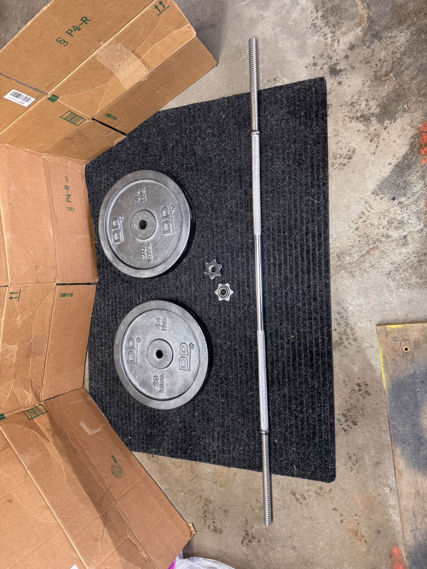 Barbell And Weight Plates 