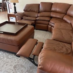 Sectional sofa w/end recliners from AZ Leather