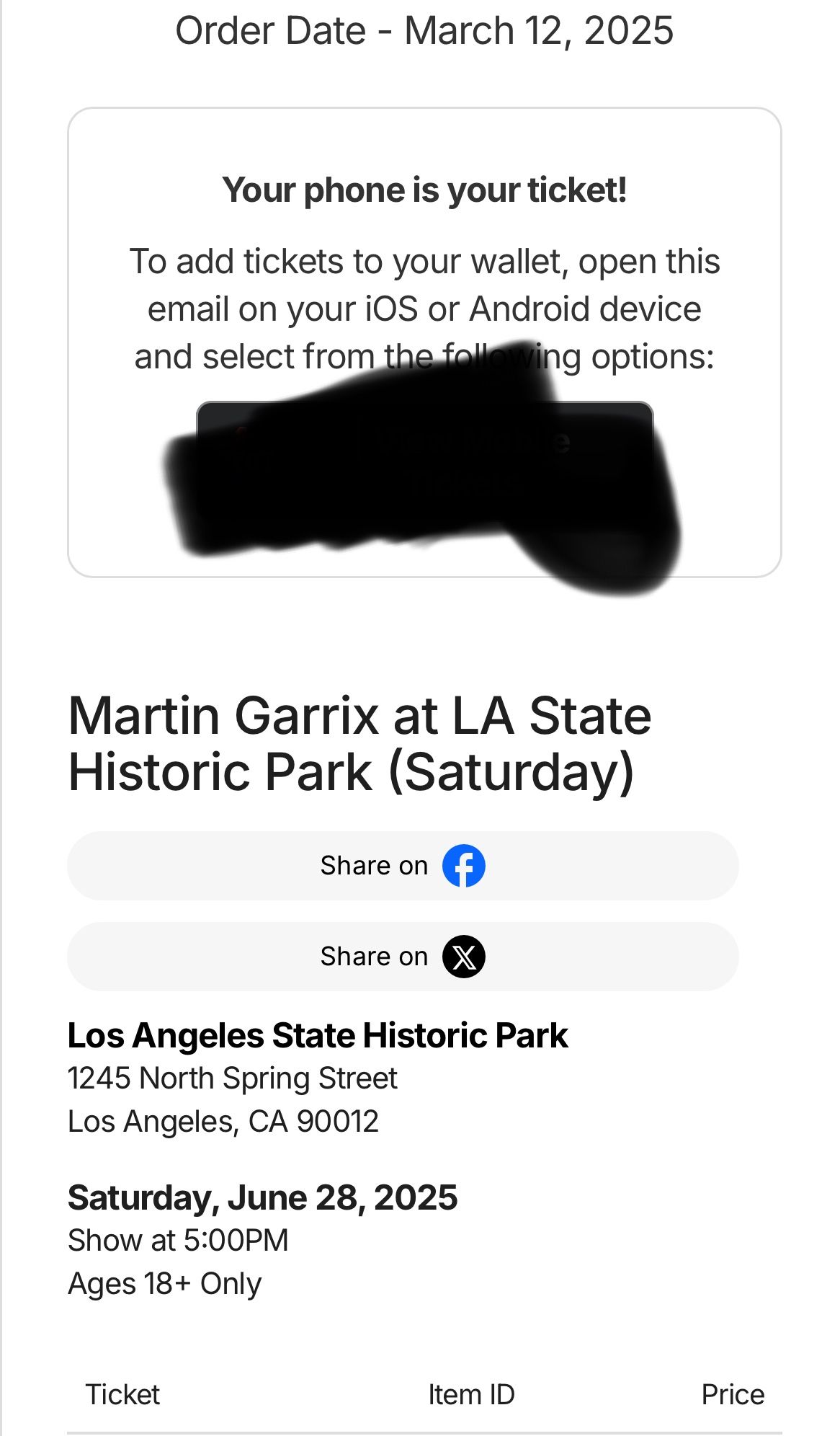 Selling 2 Martin Garrix Tickets Saturday 6/28 60 Each 