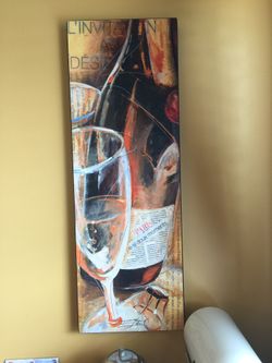 Wine theme wall art