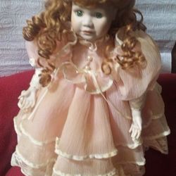 19"Bisque Porcelain Doll NY Timeless Heirloom