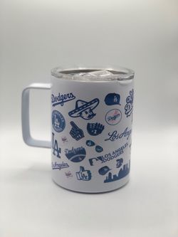 Dodgers stainless steel mug Los Angeles dodge gets baseball