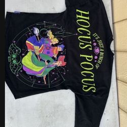 Hocus Pocus Shirt Adult Small Black Disney Parks Spirit Jersey Disneyland Movie 