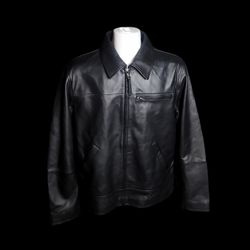 Robert Graham Men's Soft Lambskin Black Leather Jacket MSRP $498 Size XL New with Tags