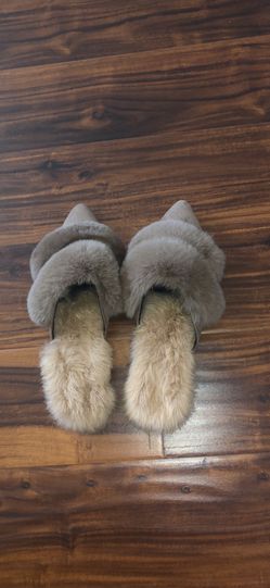 Women winter faux mule shoes