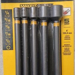 Dewalt Maxfit Ullyra 6" 5pack Nut Drivers