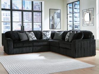 🖤JUST IN!!! TRENDY BLACK Living Room Sectional L Shape $10 DOWN