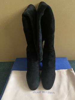 Stuart Weitzman Gillian 60 Black Suede