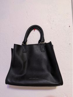 VINTAGE STANDARD LEATHER MINI TOTE BLACK LEATHER BAG