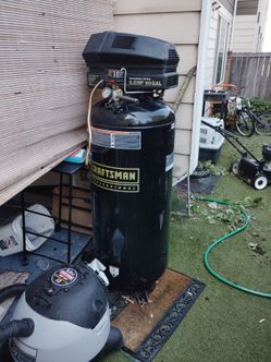 Craftsman professional twin cylinder oil-free 6.5 horsepower 60 gallon compressor