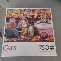 Buffalo Cats Confectionary Cats 750 pc Jigsaw
