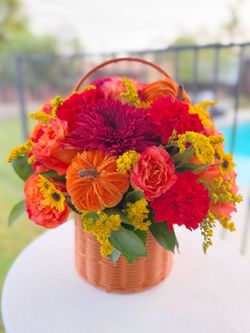 Fall Floral Basket