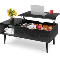 Wood lift top coffee table