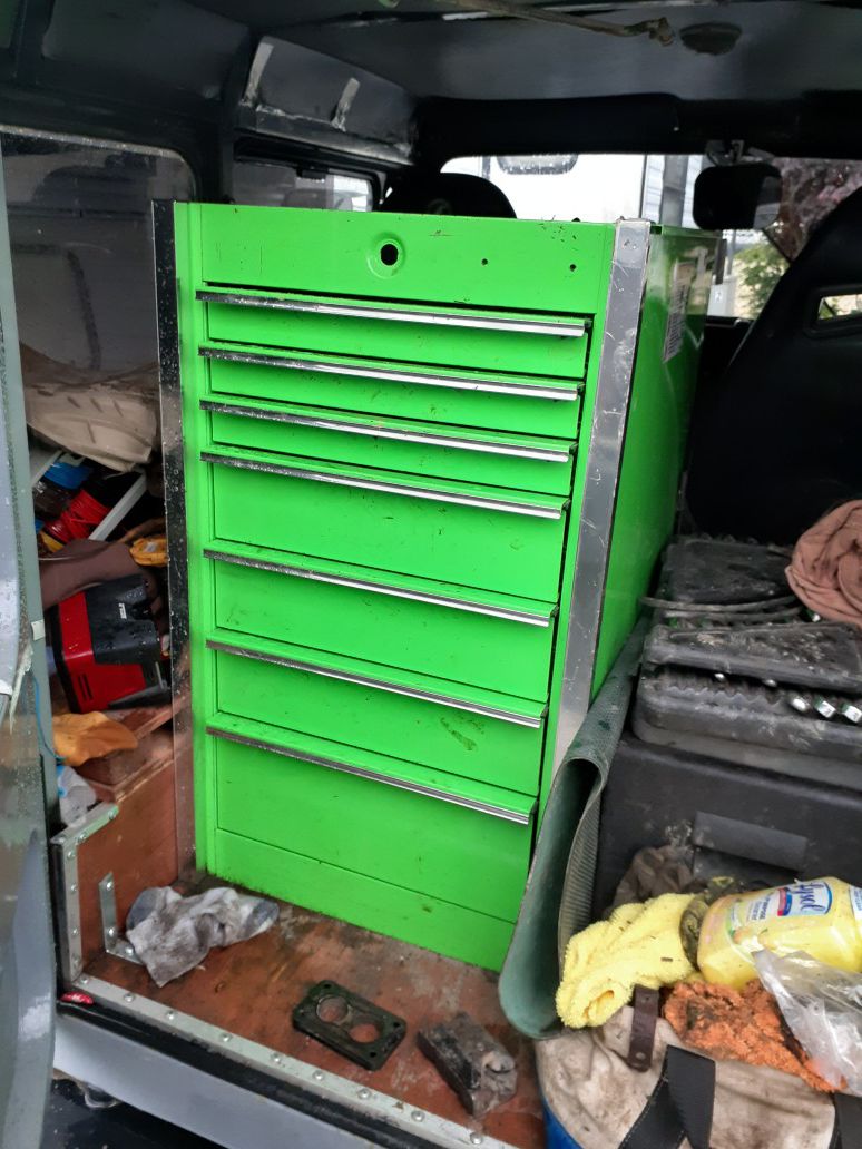 Snap-on extreme green 7 drawer tool box