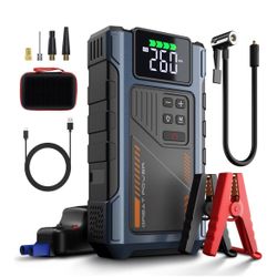 GREAT Mother's/Father's Day Gift!! Car Battery Charger Jump Starter with Air Compressor, NEW