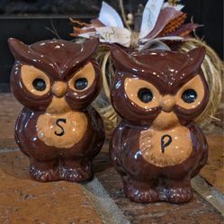 Owl Salt And Pepper Shakers 