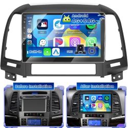 Car Radio Navigation Stereo Headunit For Hyundai Santa Fe 2006-2012 Carplay Auto