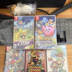 Mario Odyssey + Brothership + Paper Mario + Kirby Return to Dreamland Deluxe + Echoes of Wisdom