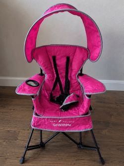 🌸 Baby Delight GoWithMe Portable Baby Chair w/ Canopy – Pink