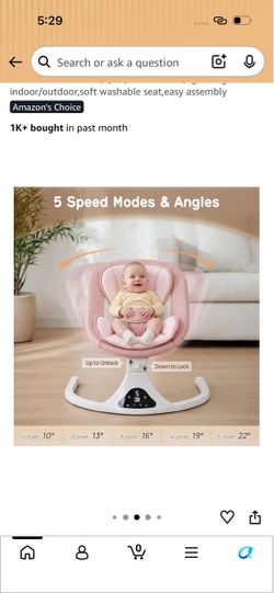 Baby swing