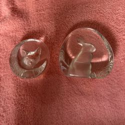 Clear Glass Animal Figurines