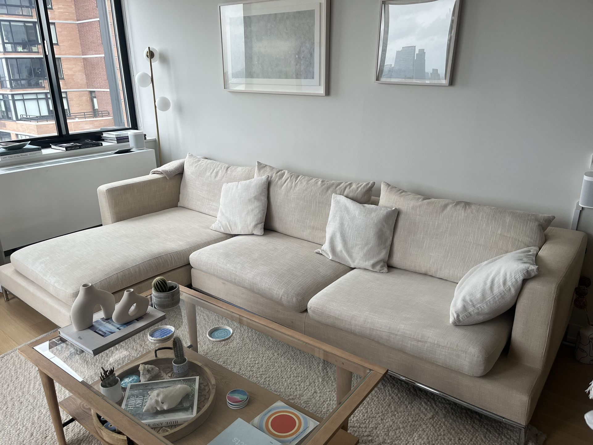 Sectional Designer sofa (italian Linen) - Selling In 2-3 Weeks