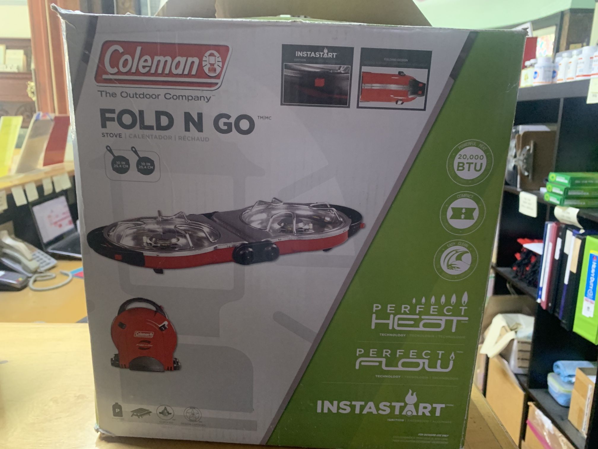 [used] Coleman Fold N Go Propane Stove 