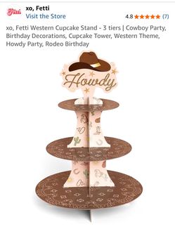 Western Cupcake Stand