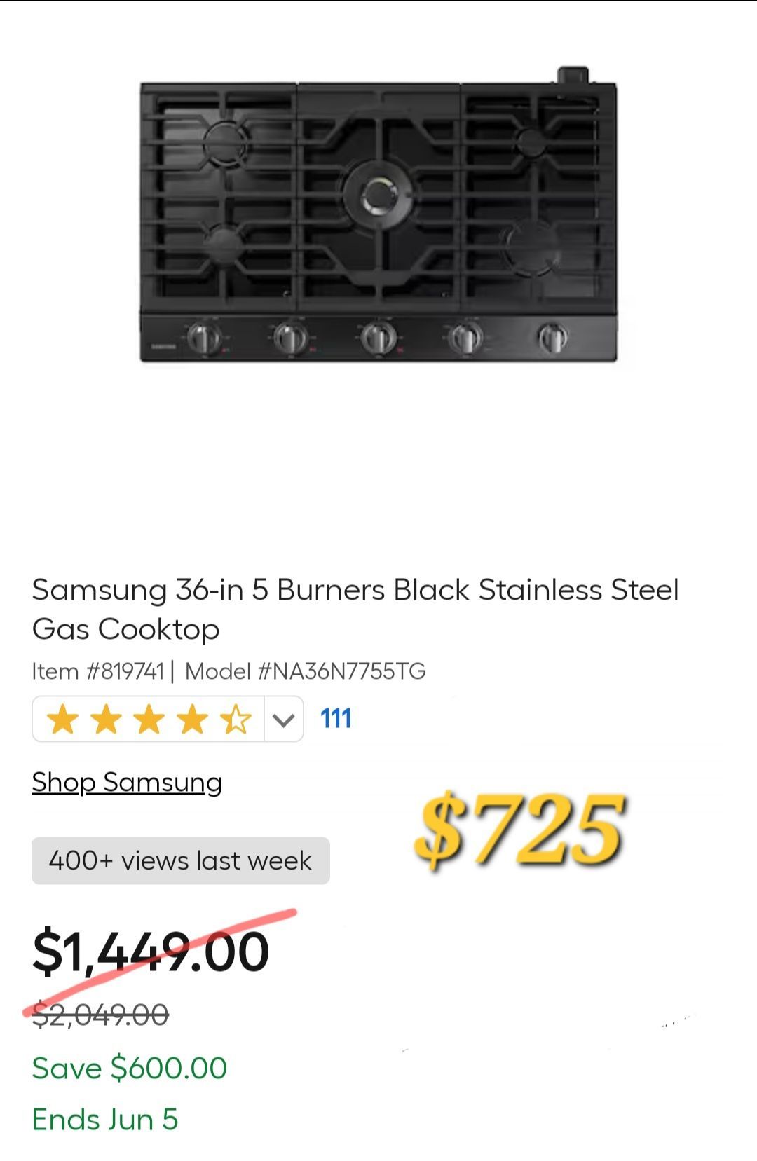 50% appliances