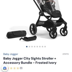 Baby Jogger City Sights Stroller With Accessories Bundle 