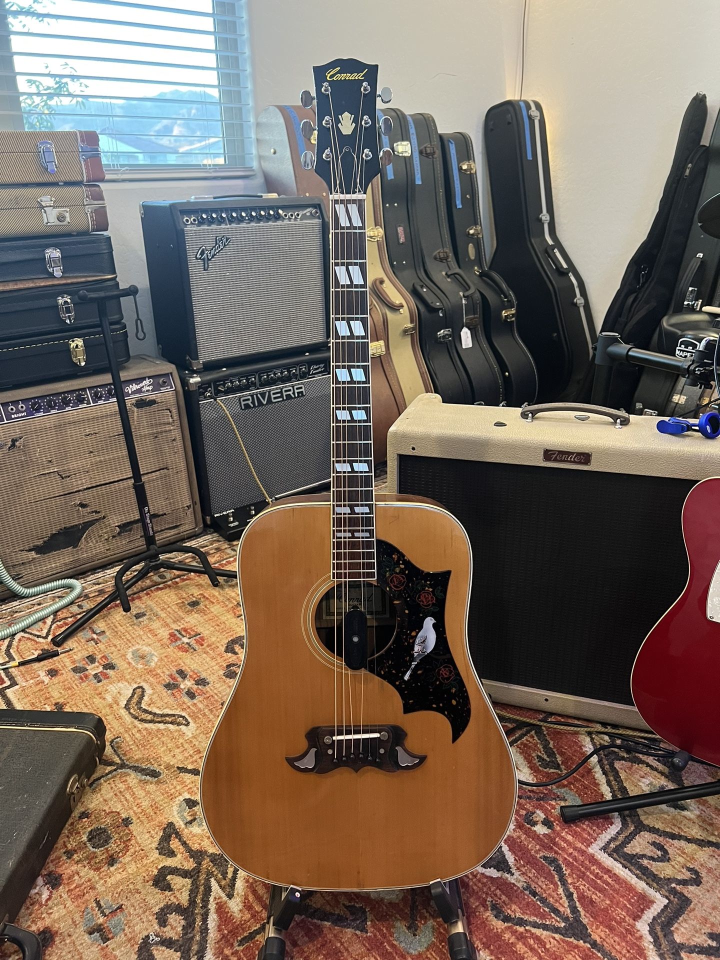 MIJ Conrad 1970s Lawsuit Era Gibson Dove Guitar