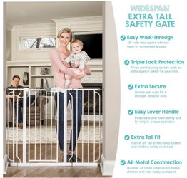 Regalo 36" Extra Tall and Wide Baby Gate, Dog gate, pet gate