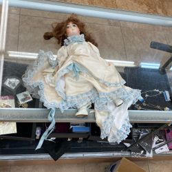 Vintage Porcelain Doll 