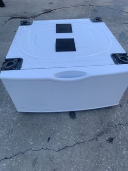 under washing machine/ dryer storage