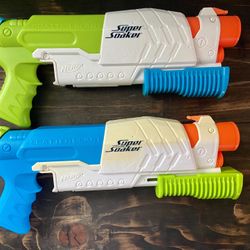 Nerf Super Soaker Scatter blast Squirt Water Gun LOT 2