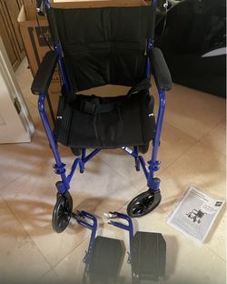 Lightweight foldable transport Wheelchair-UNUSED