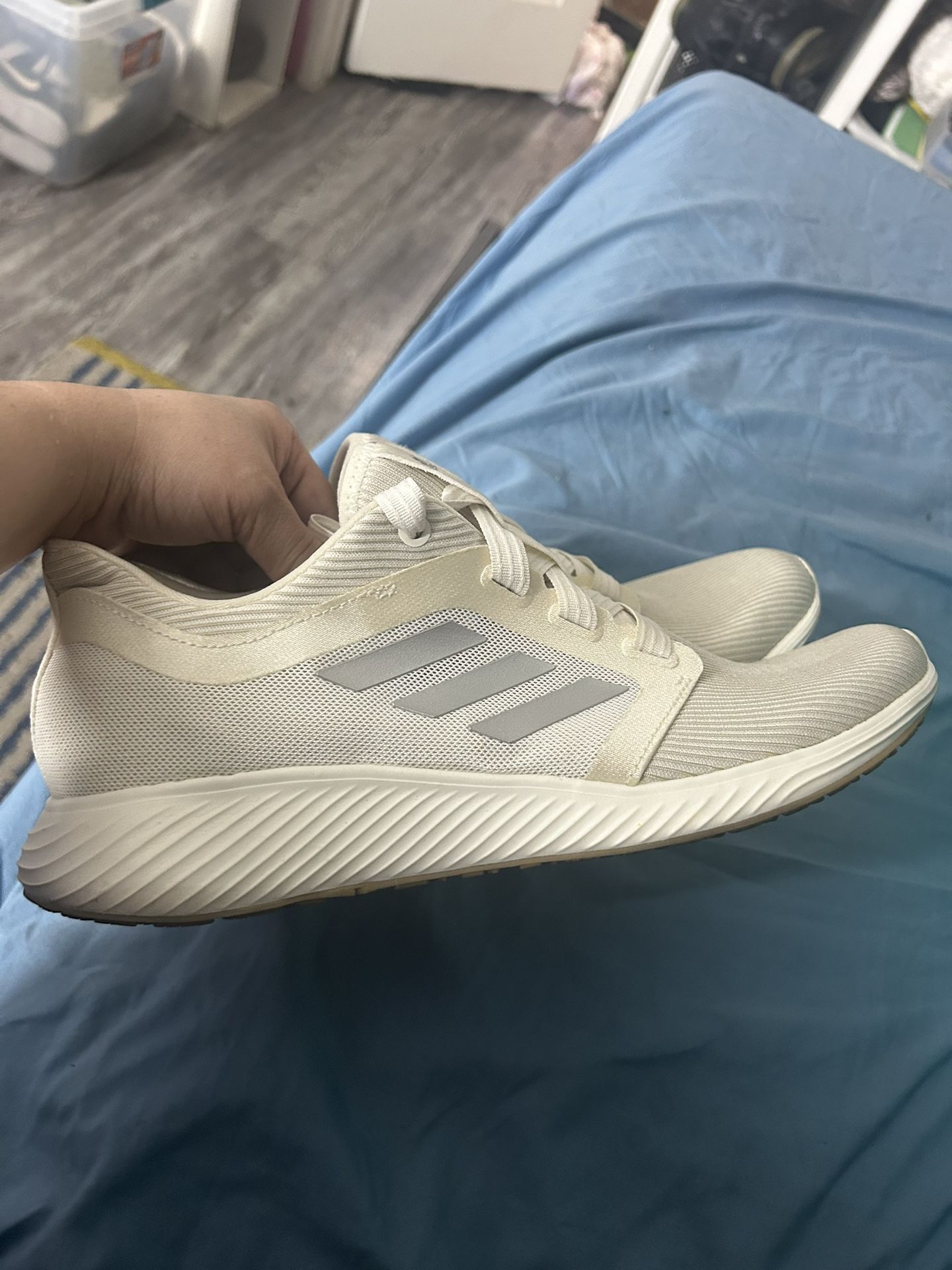 Adidas Women's Edge Luz 3 w Ivory Running Shoes size 10