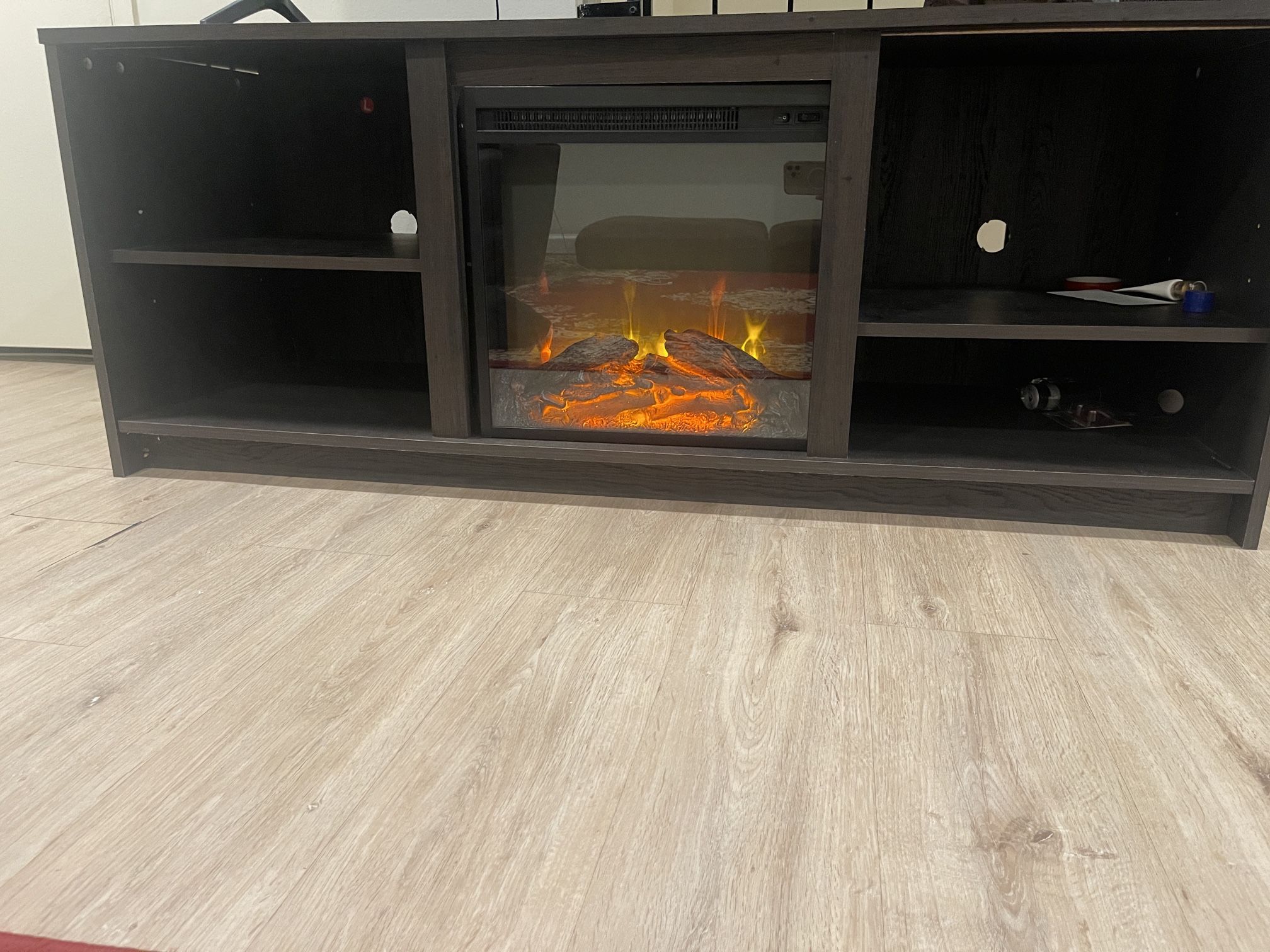 TV Stand With Fireplace
