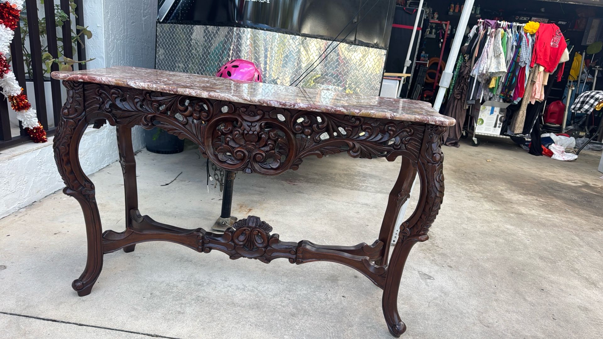 Table With Mirror. Marble Top